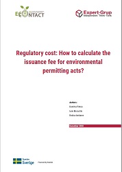 Regulatory cost: How to calculate the issuance fee for Environmental Permitting Acts?