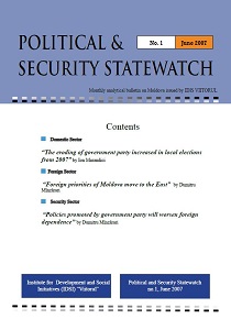 POLITICAL & SECURITY STATEWATCH - № 2007-01