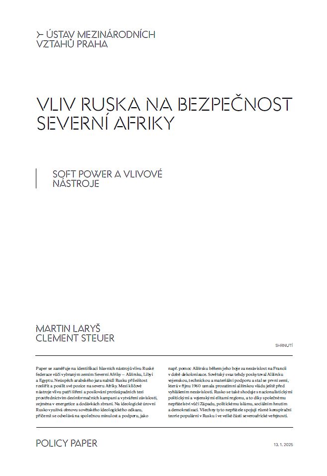 Russia's Influence on North Africa's Security. Soft Power and Influence Tools