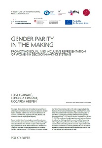 Gender Parity in the making. Promoting equal and inclusive Representation of Women in Decision-Making Systems