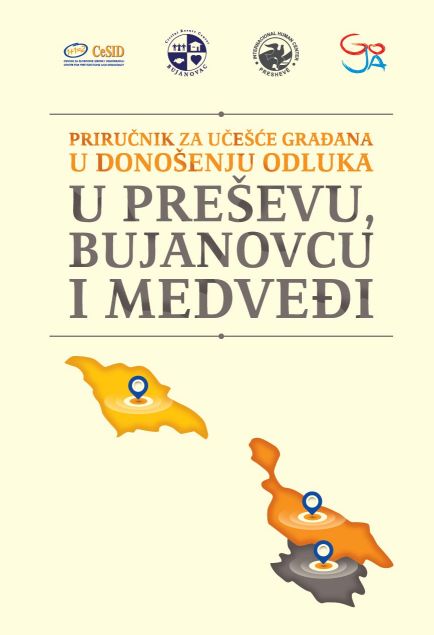 Handbook for citizen participation in decision-making in Preševo, Bujanovac and Medveđa Cover Image