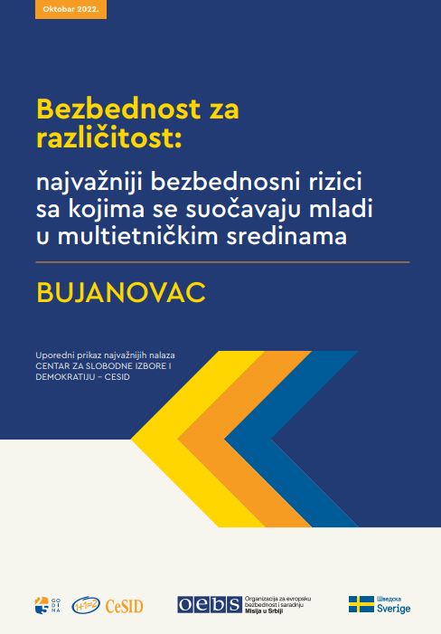 Bezbednost za različitost: najvažniji bezbednosni rizici sa kojima se suočavaju mladi u multietničkim sredinama : BUJANOVAC