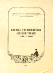 CRONICA EVENIMENTELOR INTERNATIONALE (IULIE 1962)