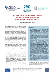 Hidden Economy in Southeast Europe: Building Regional Momentum to Mitigate its Negative Effects Cover Image