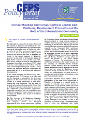 №134. Democratisation and Human Rights in Central Asia: Problems, Development Prospects and the Role of the International Community