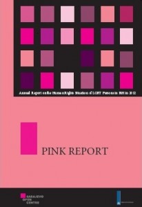 Pink report. Annual report on human rights of LGBT persons in 2012 in B&H Cover Image