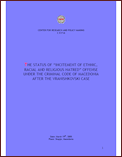 The Status of “Incitement of Ethnic, Racial and Religious Hatred” Offense under the Criminal Code of Macedonia after the Vranishkovski Case