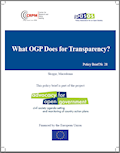 What Open Government Partnership (OGP) Does for Transparency?