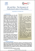 Hit and Miss - The Dynamics of Undeclared Labor in Macedonia