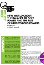 № 01 NEW WORLD ORDER: THE BALANCE OF SOFT POWER AND THE RISE OF HERBIVOROUS POWERS