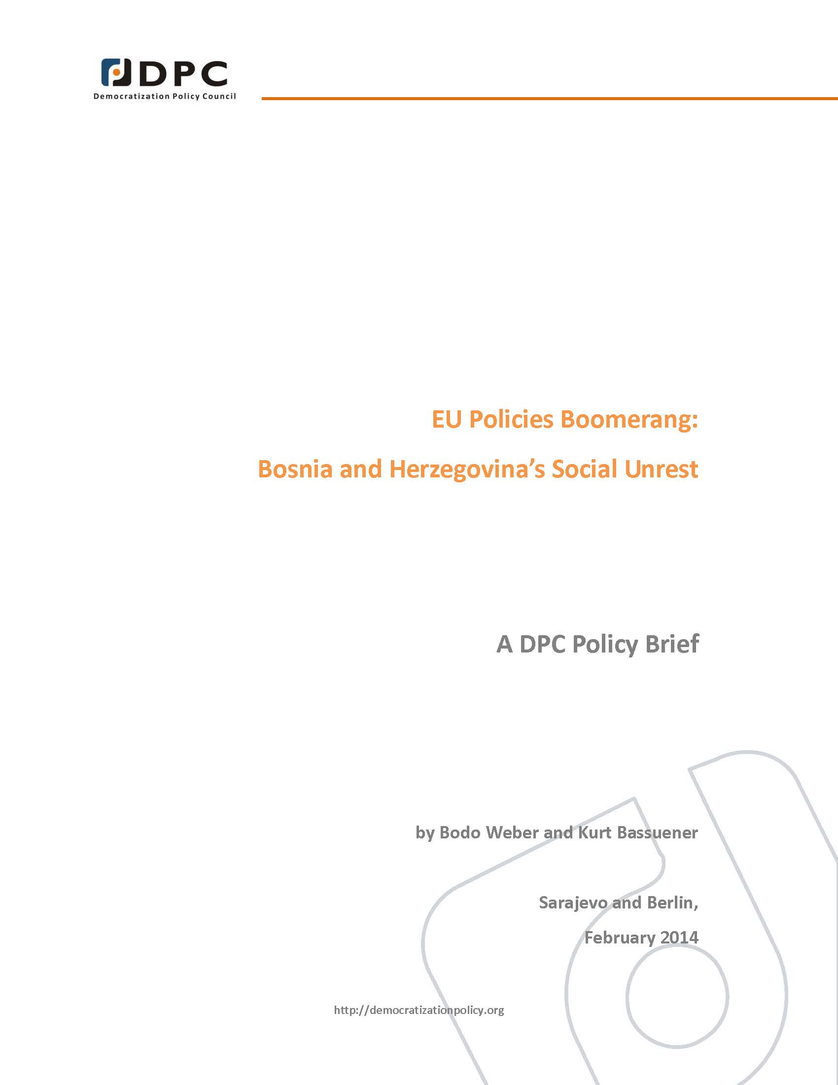 №06 EU Policies Boomerang: Bosnia and Herzegovina’s Social Unrest.