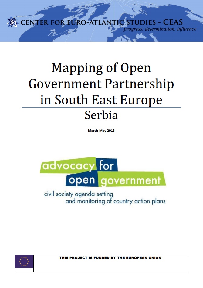 Mapping of Open Government Partnership in South East Europe