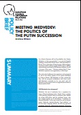№ 05 MEETING MEDVEDEV: THE POLITICS OF THE PUTIN SUCCESSION