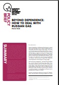 № 09 BEYOND DEPENDENCE: HOW TO DEAL WITH RUSSIAN GAS