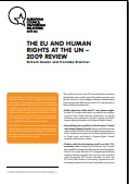 № 15 THE EU AND HUMAN RIGHTS AT THE UN – 2009 REVIEW Cover Image
