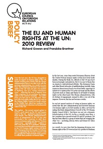 THE EU AND HUMAN RIGHTS AT THE UN: 2010 REVIEW Cover Image