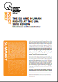 № 24 THE EU AND HUMAN RIGHTS AT THE UN: 2010 REVIEW