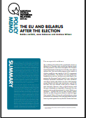 № 27 THE EU AND BELARUS AFTER THE ELECTION