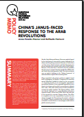 № 34 CHINA’S JANUS-FACED RESPONSE TO THE ARAB REVOLUTIONS