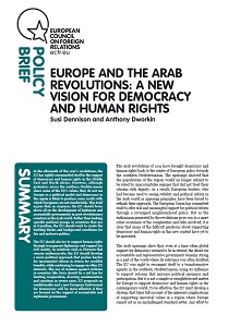 EUROPE AND THE ARAB REVOLUTIONS: A NEW VISION FOR DEMOCRACY AND HUMAN RIGHTS Cover Image
