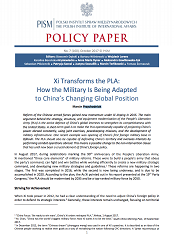 №160: Xi Transforms the PLA: How the Military Is Being Adapted to China’s Changing Global Position