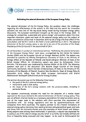 Rethinking the external dimension of the European Energy Policy