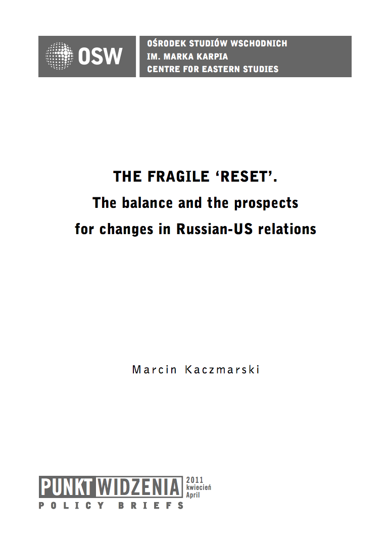 The fragile ‘reset’. The balance sheet and the prospects for changes in Russian-US relations