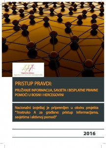 ACCESS TO JUSTICE: PROVISION OF INFORMATION, ADVICE AND FREE LEGAL AID IN BOSNIA AND HEREZGOVINA Cover Image