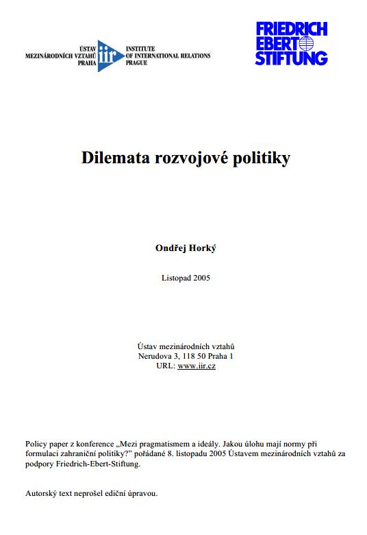 Dilemmas of Development Policy Cover Image