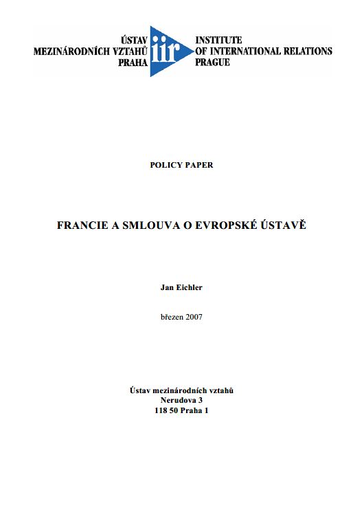 Francie a smlouva o Evropské ústavě