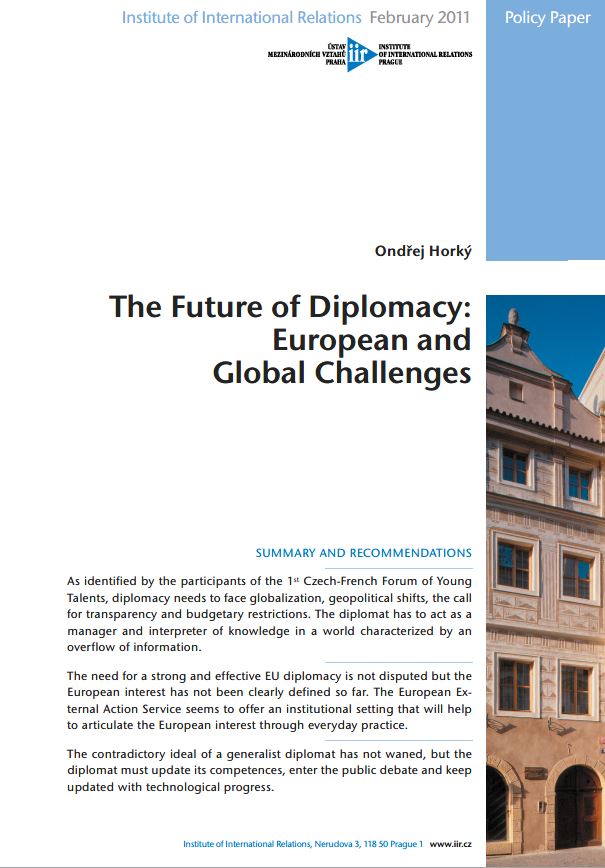 The Future of Diplomacy: European and Global Challenges