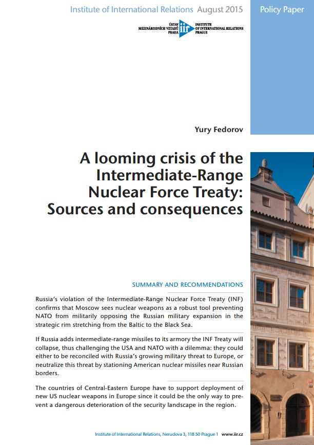 A looming crisis of the Intermediate-Range Nuclear Force Treaty: Sources and consequences Cover Image