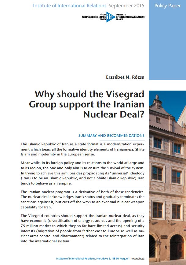 Why should the Visegrad Group support the Iranian Nuclear Deal?