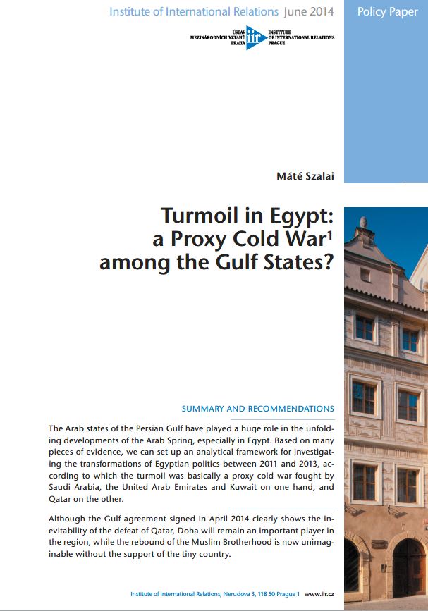 Turmoil in Egypt: a Proxy Cold War among the Gulf States?