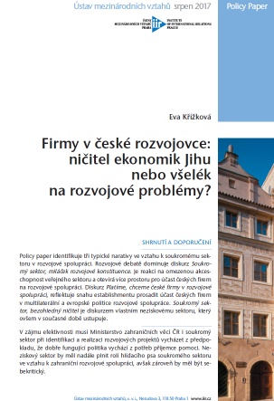 Firmy v české rozvojovce: ničitel ekonomik Jihu nebo všelék na rozvojové problémy?