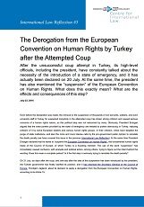 The Derogation from the European Convention on Human Rights by Turkey after the Attempted Coup
