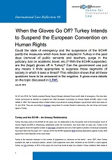 When the Gloves Go Off? Turkey Intends to Suspend the European Convention on Human Rights