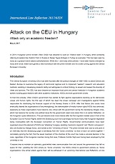 Attack on the CEU in Hungary. Attack only on academic freedom? Cover Image