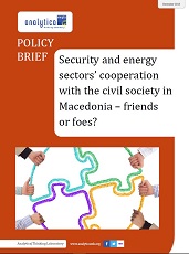 Security and energy sectors’ cooperation with the civil society in Macedonia – friends or foes? Cover Image