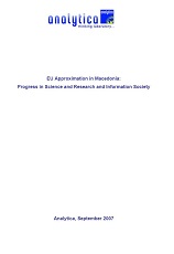 EU Approximation in Macedonia: Progress in Science and Research and Information Society