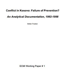 Conflict in Kosovo: Failure of Prevention? An Analytical Documentation, 1992-1998 Cover Image