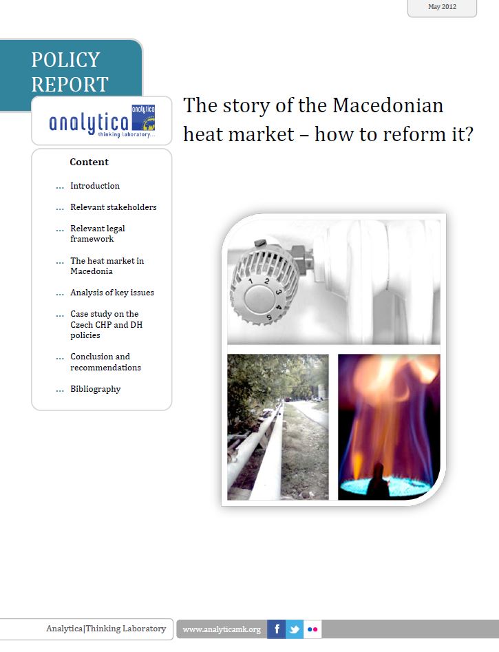 The Story of the Macedonian Heat Market – How to Reform It? Cover Image
