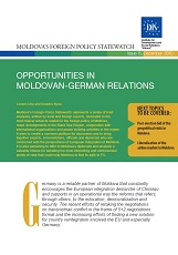 Opportunities in Moldovan-German Relations Cover Image