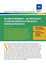 Poland’s Presidency - An Opportunity to gain Recognition of Moldova’s European Prospects Cover Image