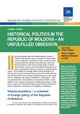 Historical Politics in the Republic of Moldova – An unfulfilled Obsession