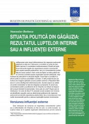 Political Situation in Gagauzia: The Result of Internal Struggles or External Influence