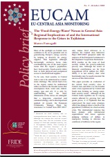 The ‘Food-Energy-Water’ Nexus in Central Asia: Regional Implications of and the International Response to the Crises in Tajikistan