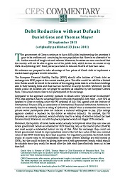 Debt Reduction without Default Cover Image