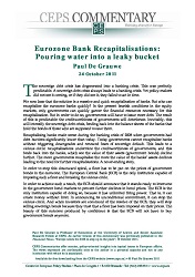 Eurozone Bank Recapitalisations: Pouring water into a leaky bucket Cover Image