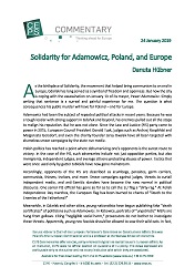 Solidarity for Adamowicz, Poland, and Europe